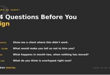 How do you evaluate an SEO agency