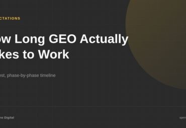 How long does GEO take to produce results