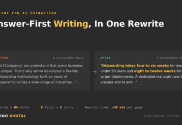 What is answer-first writing