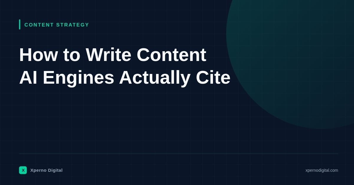 What makes content citable by AI engines