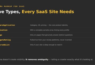 Which schema types does a SaaS company need