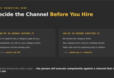 Who should be your first marketing hire