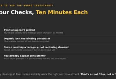 When is SEO the wrong investment